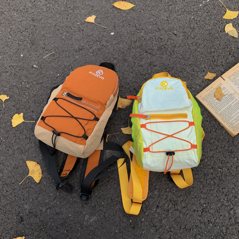 Mochila contraste cor lazer leve viagem ciclismo mochila esportes caminhadas ao ar livre caminhadas saco de escola