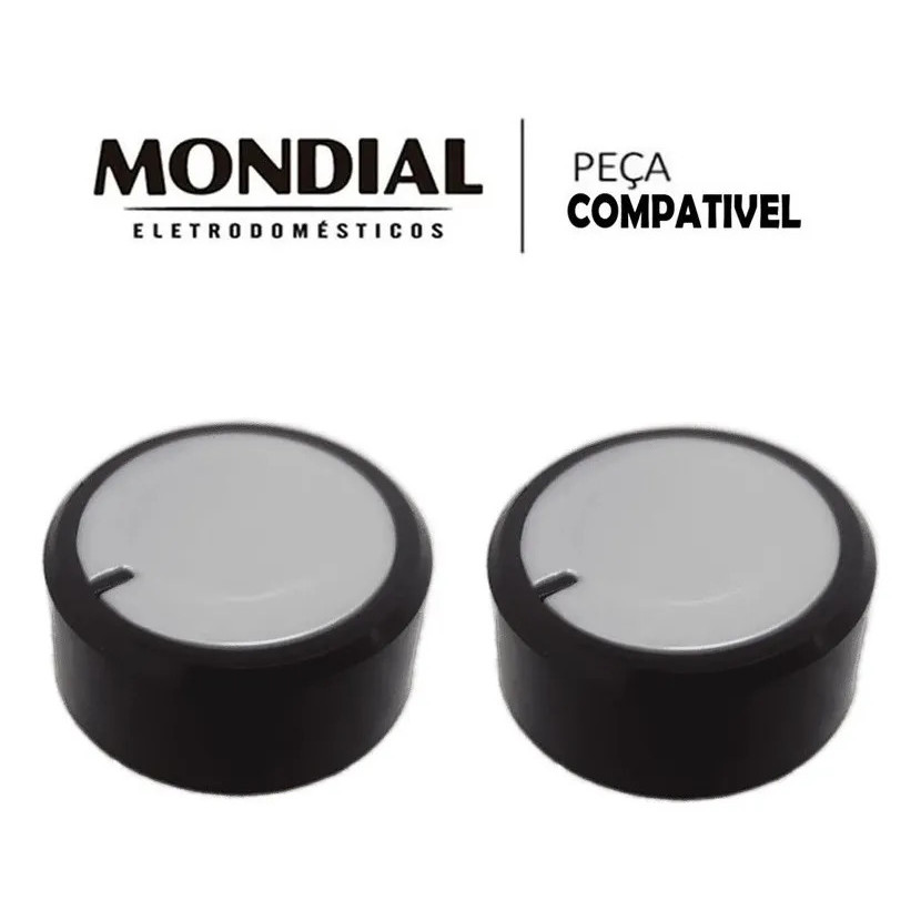 2 Botao Timer Temperatura Air Fryer Afn-50-bi Preto Mondial