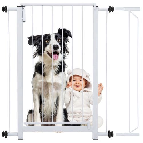 Grade Portão Segurança Pet Zaya FICAPET cachorro cães corredor criança Ajustável reforçado 83cm altura 67 a 80cm