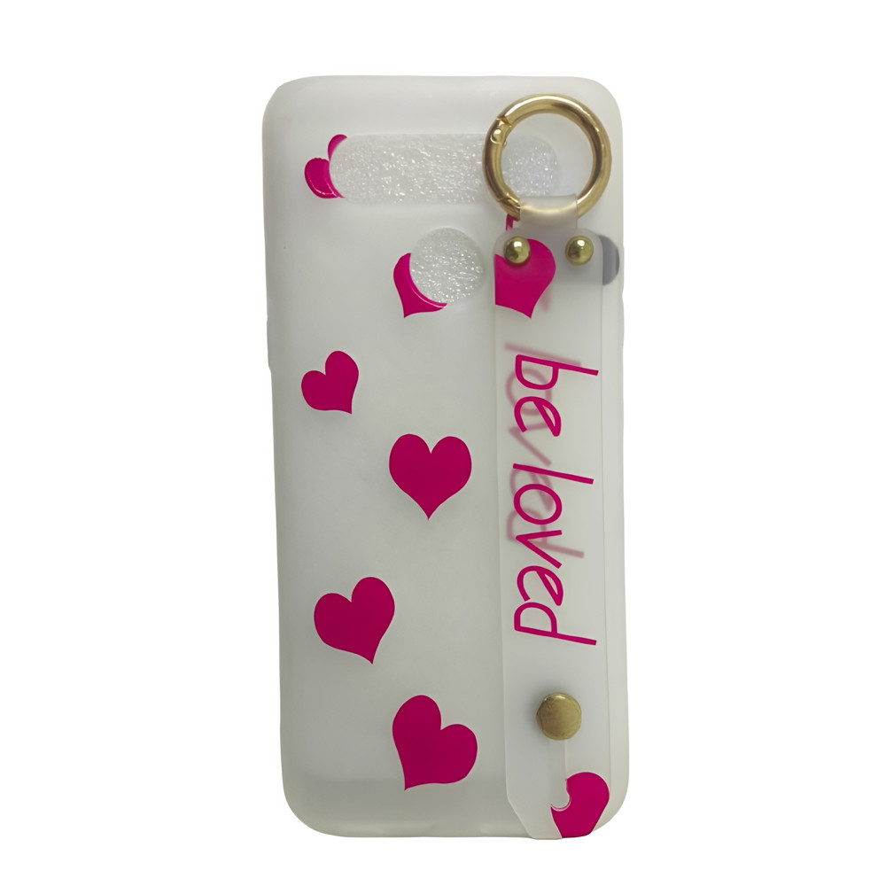 Capa capinha protetora LG K51s coração rosa escuro