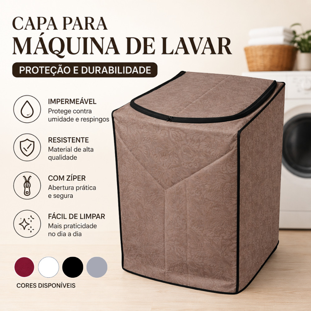 Capa Para Maquina De Lavar Electrolux 12k 13k 15k E 16kg