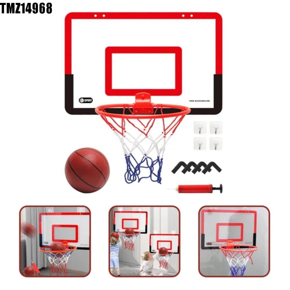 Conjunto De Cesta De Basquete Interna TMZ14968 , Mini Dobrável Com Encosto Para Crianças , Segurança