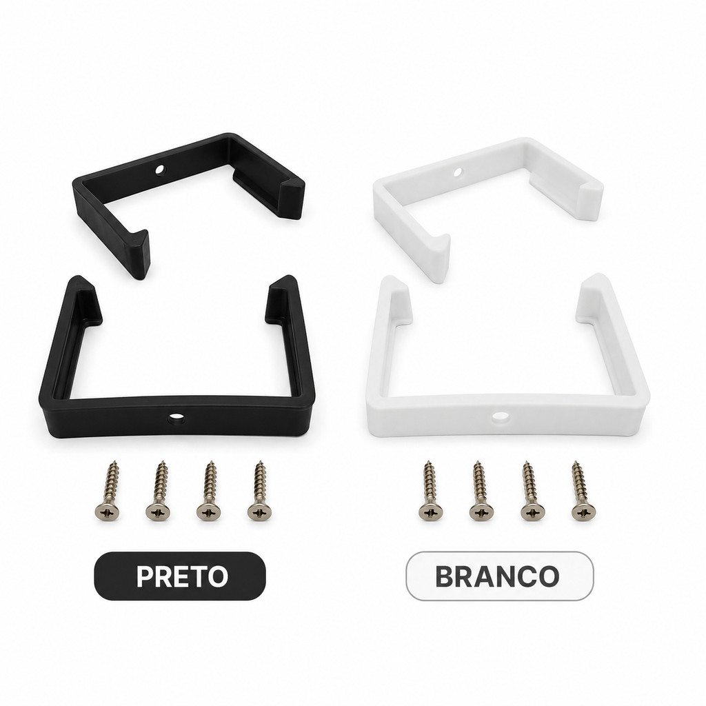 Suporte para Fonte de Alimentação 45x30 Par Fixador Bracket Organizador Bancada Rack