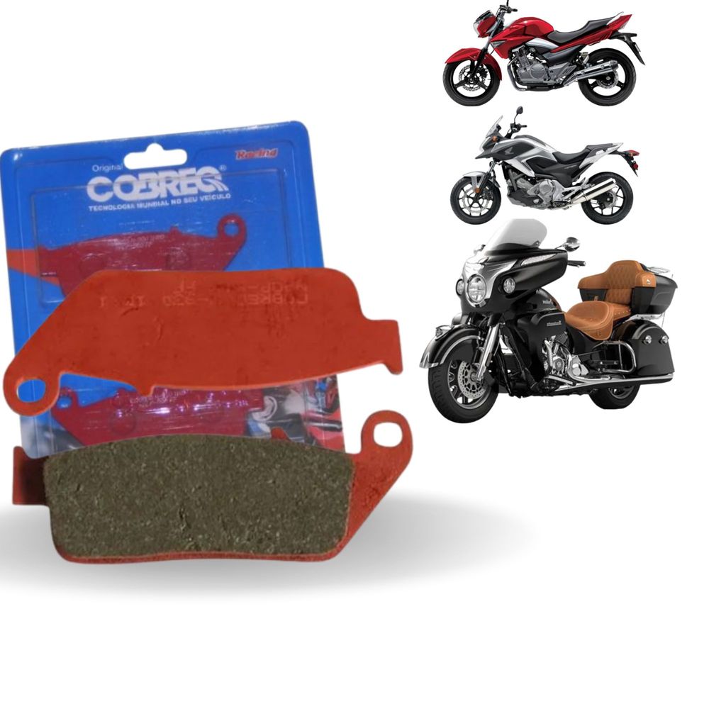 Pastilha Freio Traseiro Moto Triumph 900 Thunderbird 1999 ate 2004 Cobreq