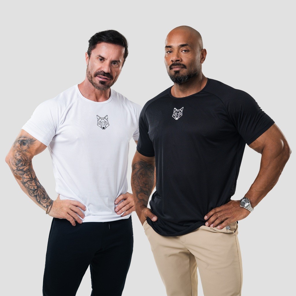Kit 2 Camisetas Masculina Dry Fit Colméia Alpha