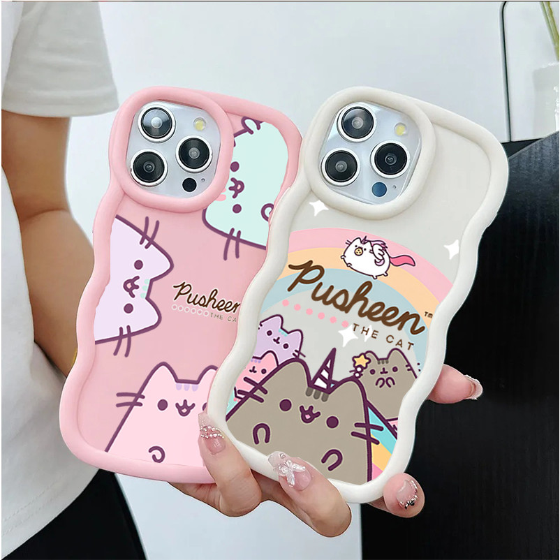 Super Bonito Pusheen Embalagem Para Samsung A56 A55 A17 A16 A07 A06 A15 A14 A54 A53 A05 A05S A23 A13 A12 A36 5G Caso Dos