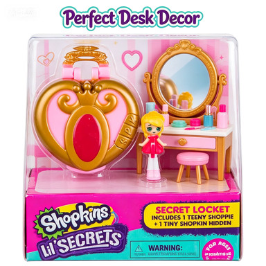 Moose Toys Shopkins Lil Secrets Loja De Joias Medalhão Secreto Micro Playset Desbloquear Secreta Mundo Abertura Real Arm