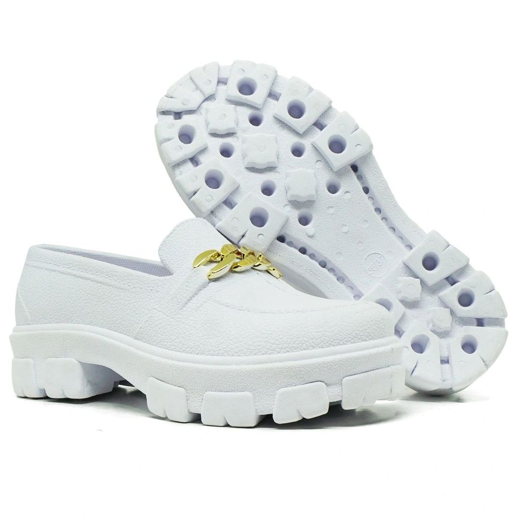 Sapato Feminino Mocassim Tratorado Confortável Antiderrapante - Envio Imediato