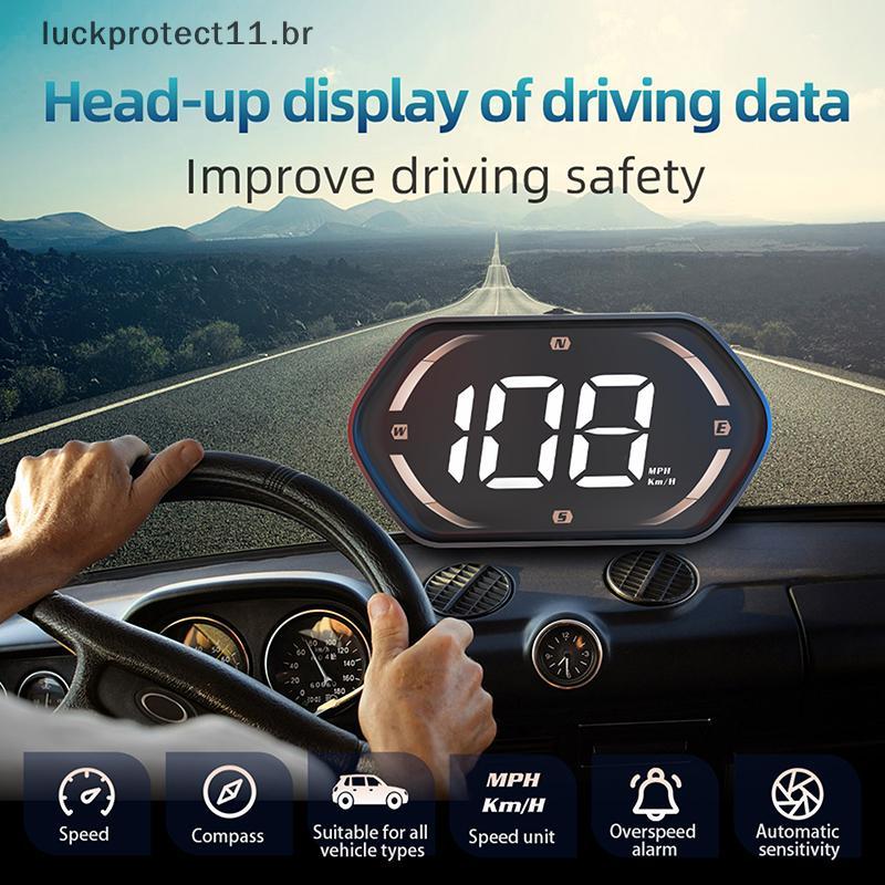 LTBR USB Carro HUD Cabeça Display Velocímetro Digital GPS Medidor De Velocidade KMH MPH Dispaly Para Tru Motocicleta Ace