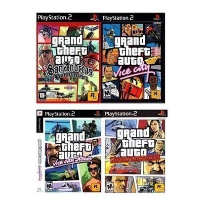 Games PS2 Jogos  Ps2 Gta Coleção  - Kit 4  Promoçã0