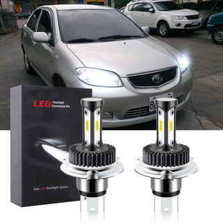 Para TOYOTA VIOS SOLUNA AXP4 2002 2003 2004 2005 Farol Dianteiro Do Carro Lâmpadas BHLamp-T12 6000K Kit De LED Substitui
