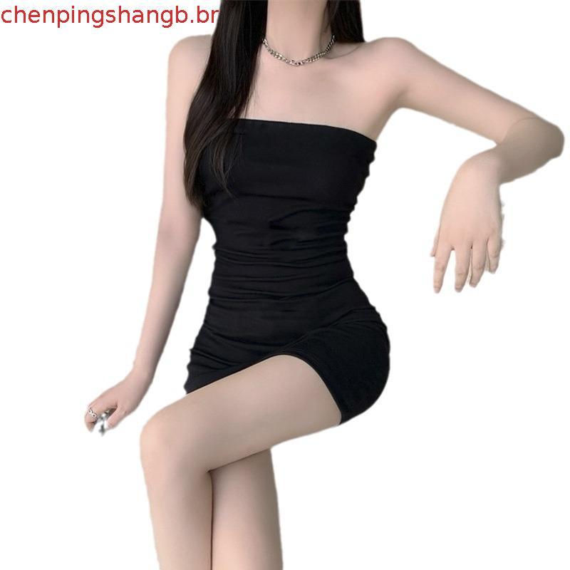 Vestido Glamouroso Feminino, Vestido Tomara-que-caia, Vestido Justo ao Corpo, Vestido Sexy Tomara-que-caia de Um Ombro S