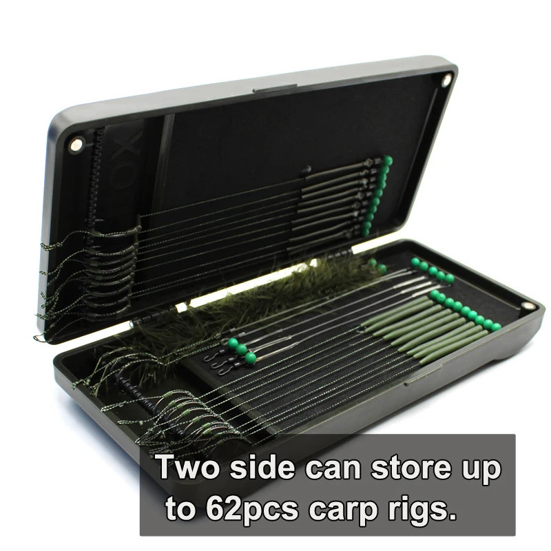 Caixa de Armazenamento para Montagens de Pesca de Carpa, Caixa de Acessórios para Montagens Zig Chod e Stiff Hair Rig, p