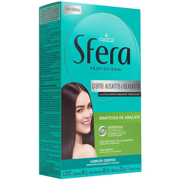 Sfera Creme Alisante Kit Manteiga de Abacate 80g
