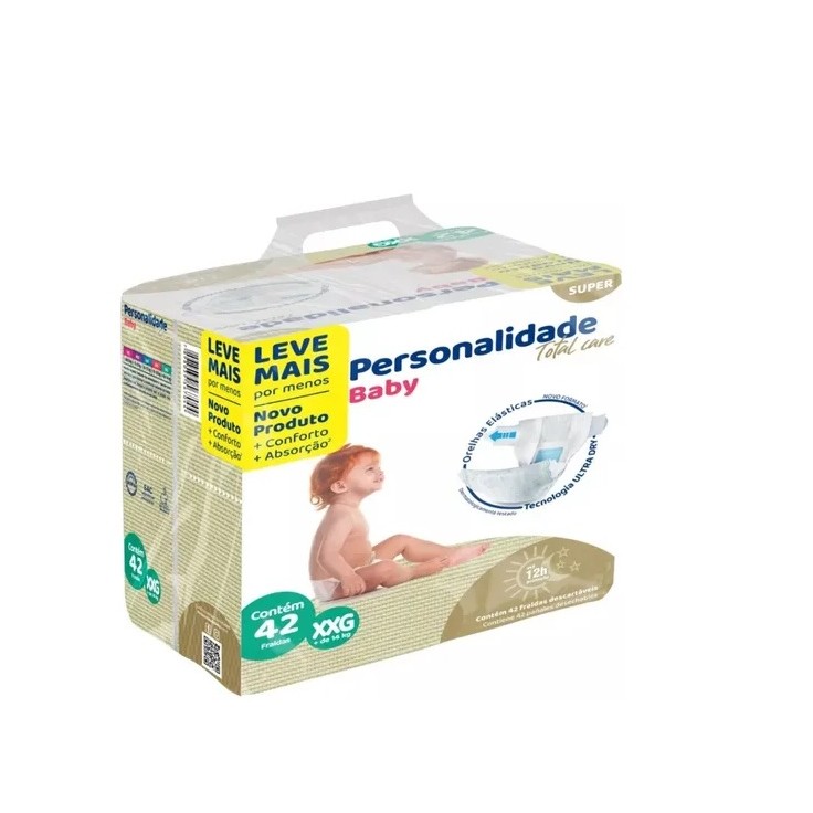Fralda Personalidade Total Care XXG 42UNI - Eurofral