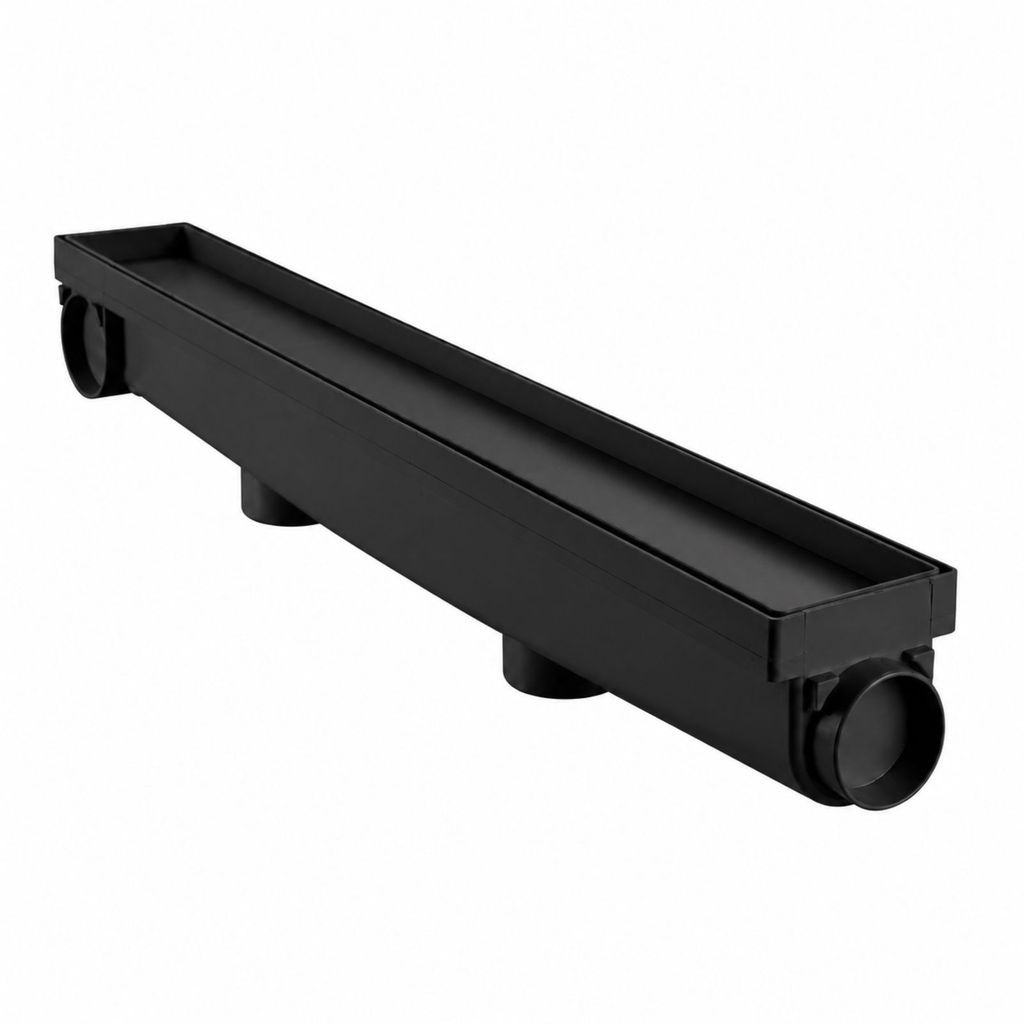 Ralo Banheiro Linear Oculto 6x50 Invisível Piso Cor Preto