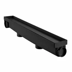 Ralo Banheiro Linear Oculto 6x50 Invisível Piso Cor Preto