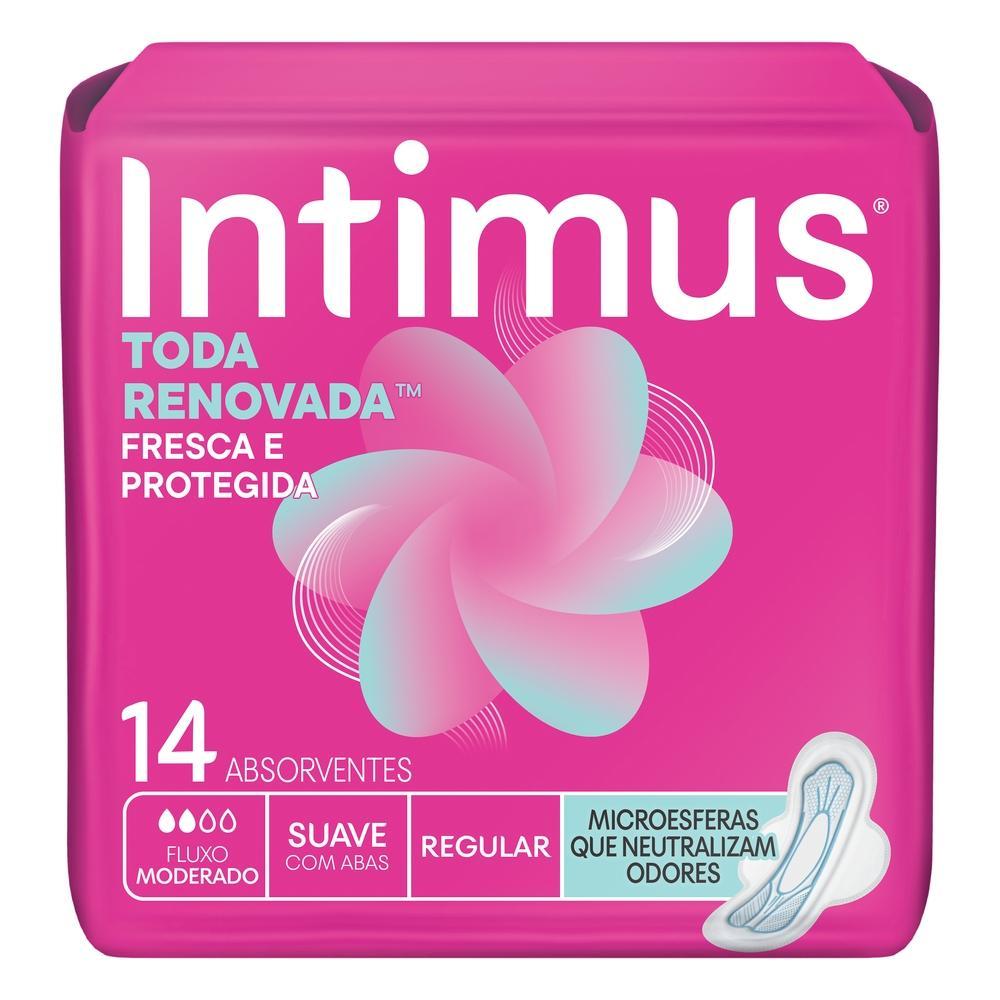 Absorvente Intimus Toda Renovada Dia Suave com Abas 14 un