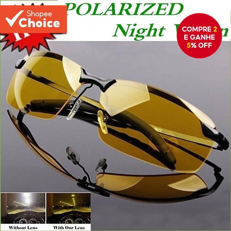 Óculos De Visão Noturna Polarizados Para Dirigir Antirreflexo Noturno
