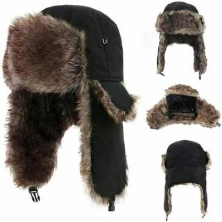 Inverno Masculino Trapper Aviador Soldado Earflap Quente Russo À Prova Dwaterproof Água Chapéu De Esqui Bombardeiro Boné