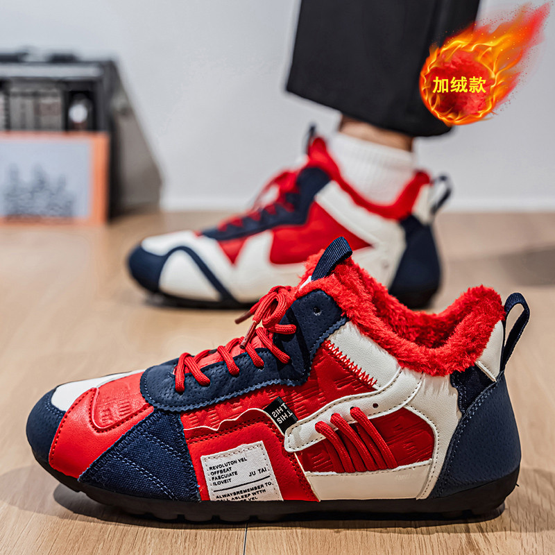 Sapatos masculinos de inverno yd sapatos forro de lã tênis esportivos masculinos adolescente sapatos de algodão Forrest