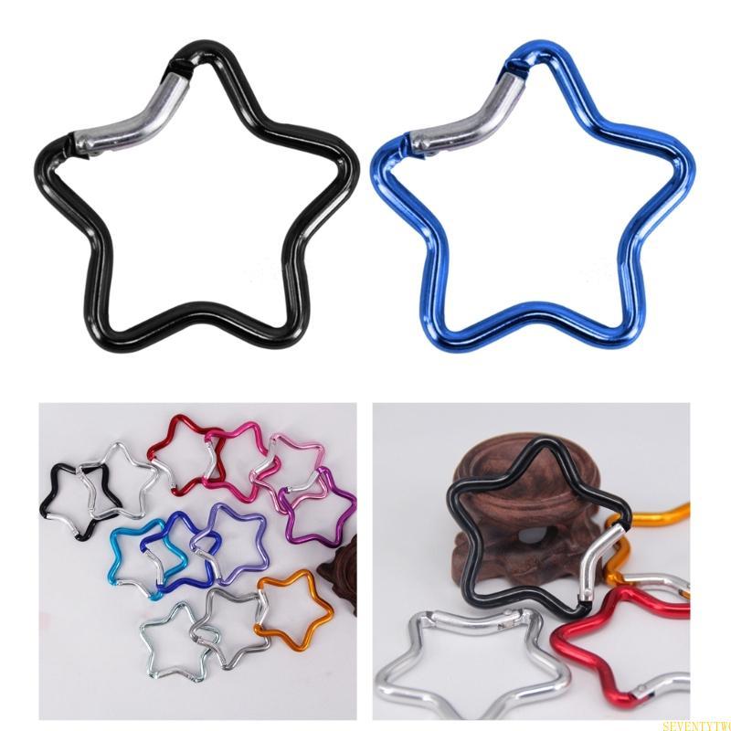 Star Shape Mosquetão Bloqueio Clipe Para Mochila Camping Caminhadas Viagem