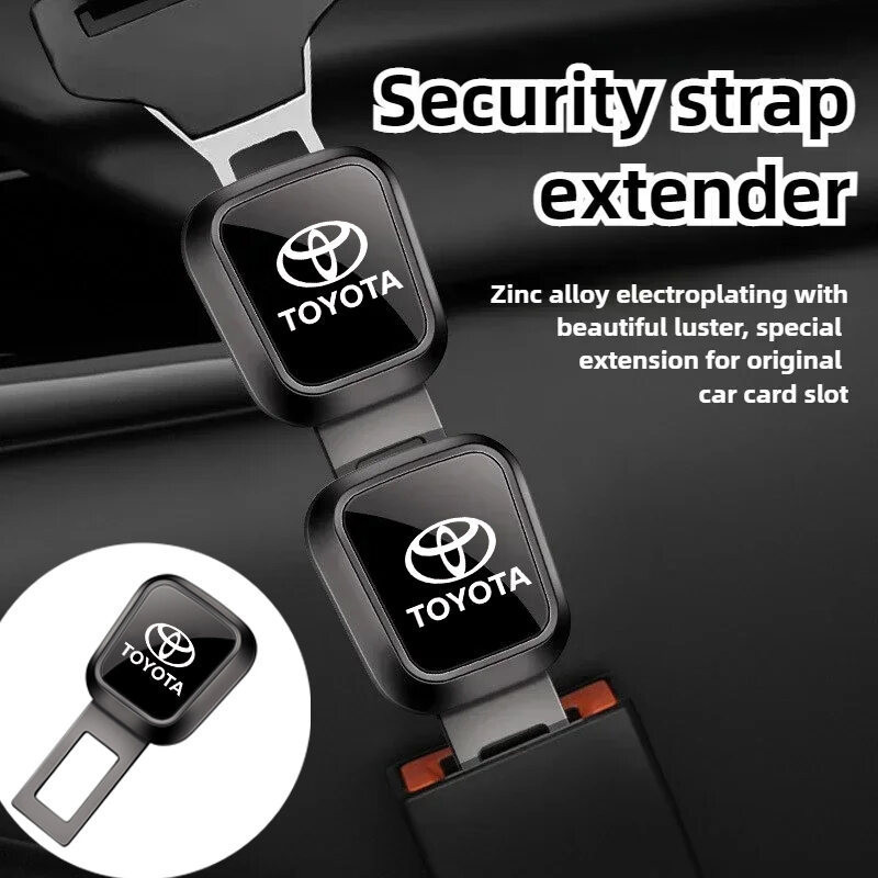 Extensor de Cinto de Segurança para Veículos Automotivos, Clipe de Fivela de Segurança para Toyota Yaris, VIOS, Corolla,