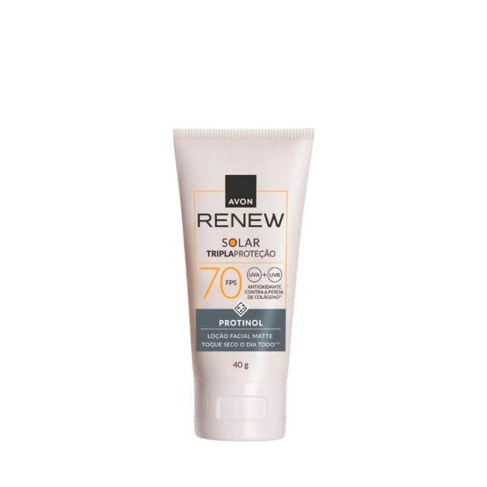 Protetor Solar Facial Avon Renew FPS 70 Protinol 40g
