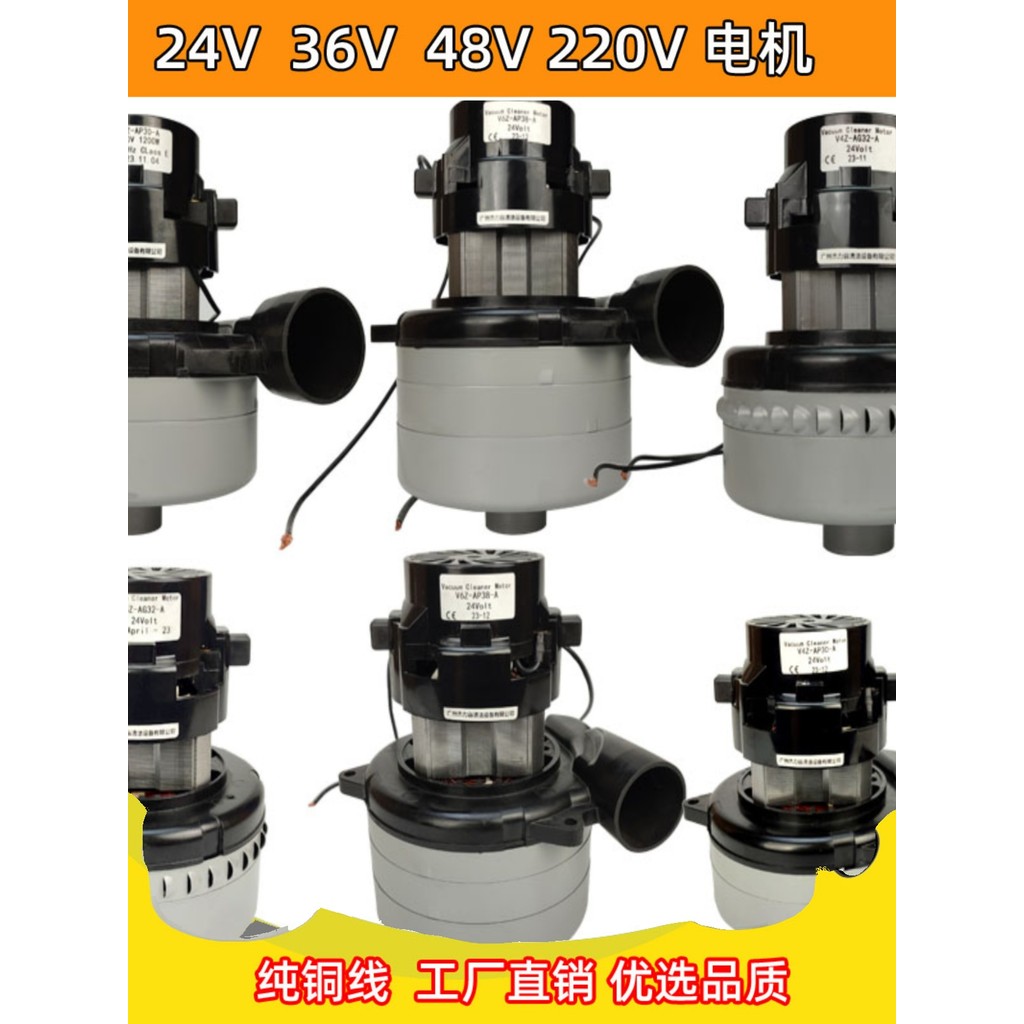 24V Motor Chaobao Aspirador de pó 48V Motor de reparo Lingshi Pisca de piso Yangzi Lavadora de piso 220V Ventilador Baiy