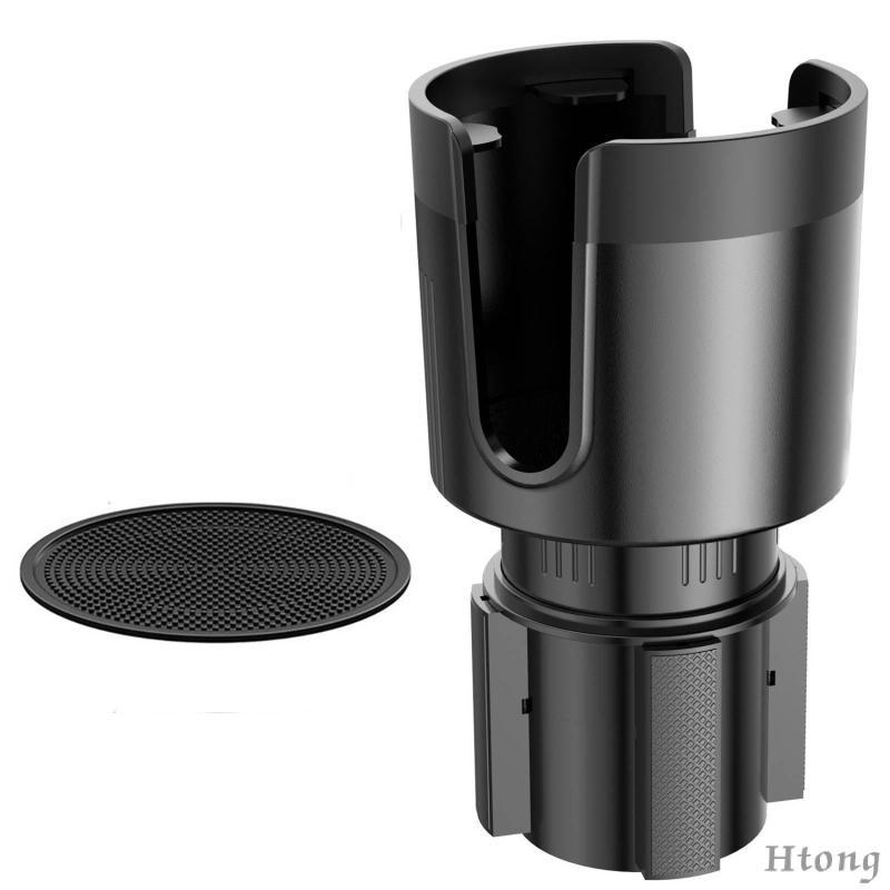[Htong] Suporte Para Bebidas Carro ABS Copos Moldado Em PVC Com Tapete Ajustável Deslocamento Diário
