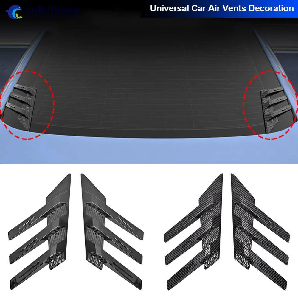NOBELJIAOO Universal 2 Pcs Pára-Brisa Traseiro Do Carro Spoiler Lateral Asa Traseira Guarnição Aberturas Laterais Decora