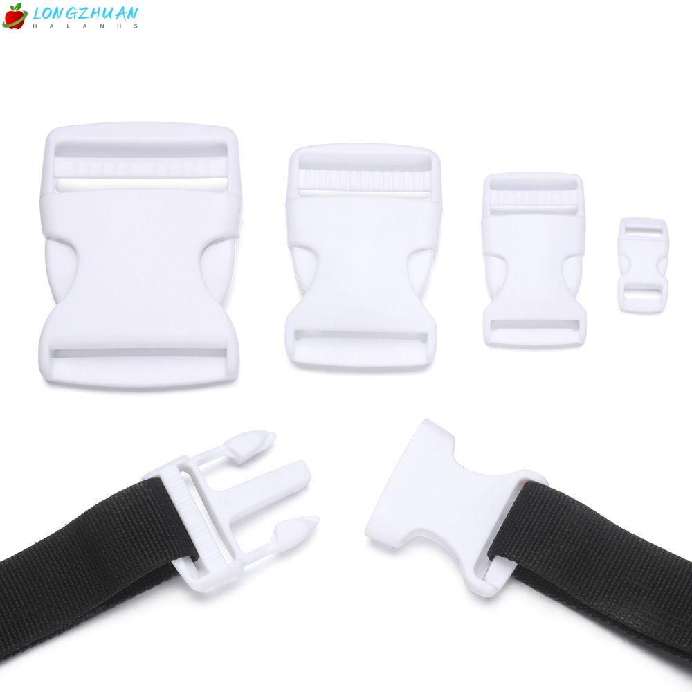 LONNGZHUAN 2/5/10/20/30pcs Fivelas De Liberação Lateral Bolsa Correia De Plástico Branco Paracord Pulseira Bloqueio