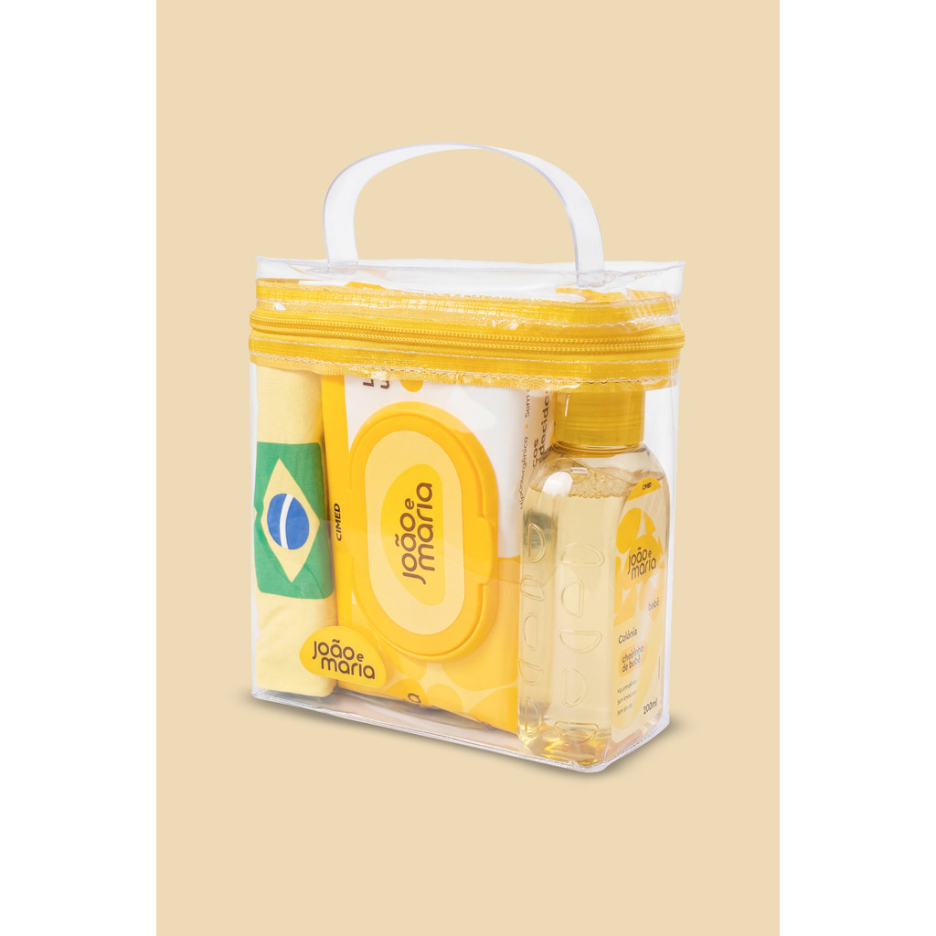 Kit Minha Primeira Torcida Unissex Bebê Amarelo Up Baby