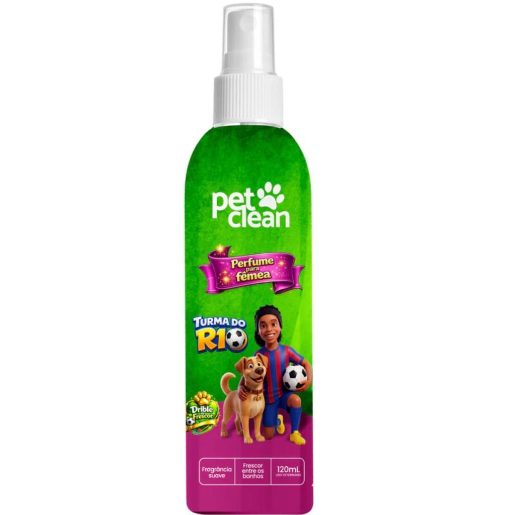 Perfume Fêmea Pet Clean Para Caes e Gatos Turma do R10 120ml
