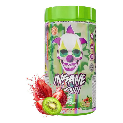 Demons Lab Suplementos Alimentares Beta Alanina Pré Treino Insane Clown 350g  Sabor Fruit Punch Pó