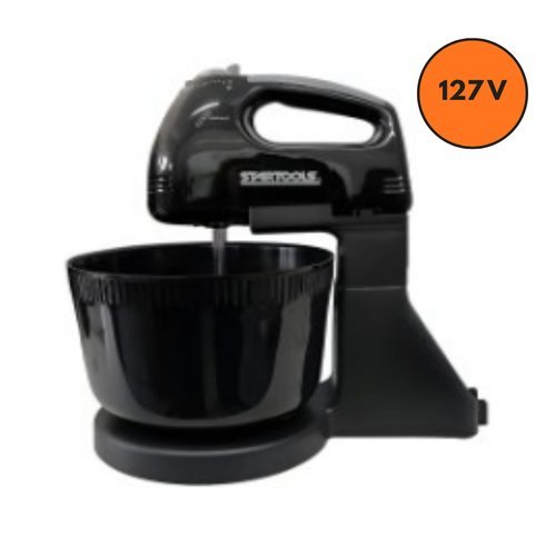 Batedeira Eletrica 127v Profissional Batidor Capacidade 2l Potente Preta