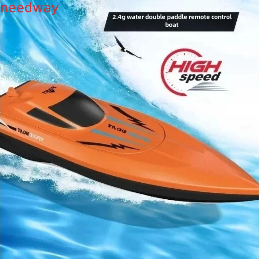 Barcos NEEDWAYB Racer RC , Barco De Controle Remoto À Prova D'água De Longa Duração , Brinquedo De Lancha Sem Fio Para V