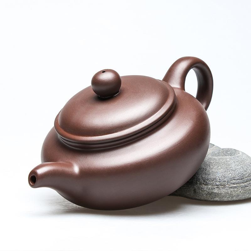 Conjunto de pote artesanal bule único pote cerâmica pequeno conjunto chá doméstico xícara de chá beber móveis casa roxo