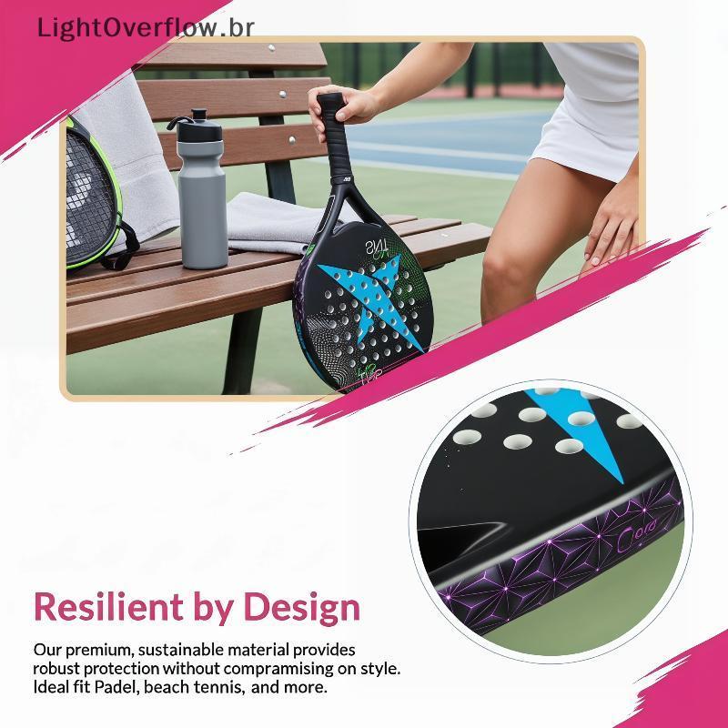 Fita De Proteção Sho Absorção Padel Raet Anti-Queda À Prova De Arranhões Paddle Head Edge Stier Alta Elasticidade Reduz