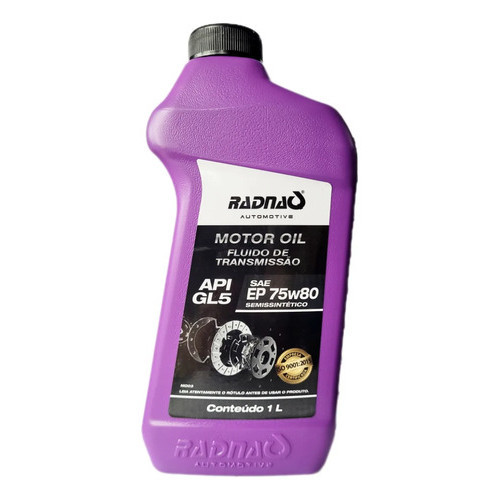 óleo Cambio Fluido Transmissão 75w80 Semissintético Radnaq