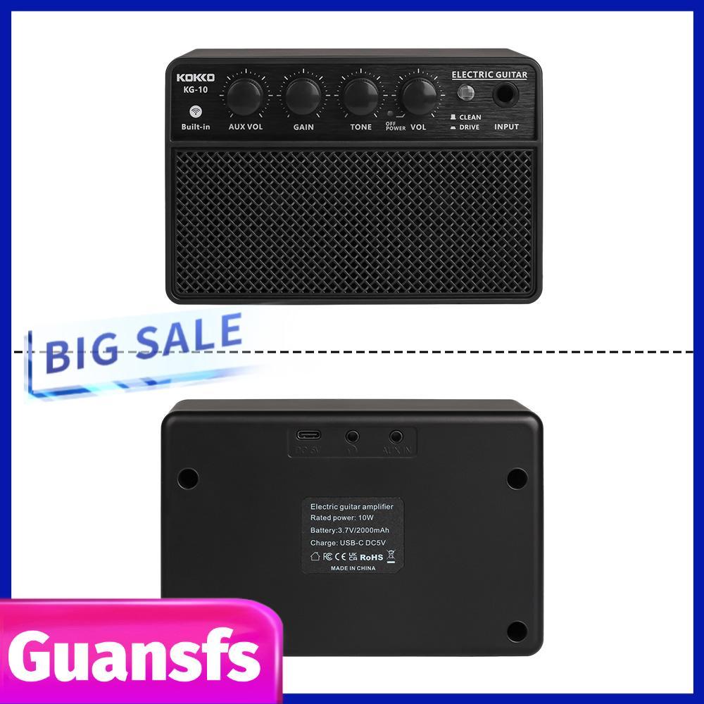 guansfs.br Amplificador de guitarra elétrica pequeno KOKKO 10W Mini alto-falante portátil para apresentações diárias na