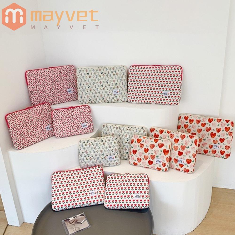 Capa MAYVET Taptop , Bolsa Protetora Para Tablet À Prova De Choque De 11/13/15 Polegadas , Flor Ins/Dell/ASUS