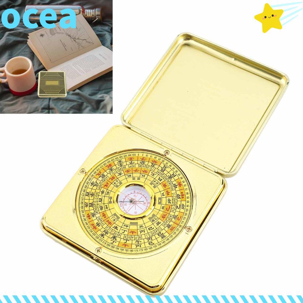 Bússola OCEA , Instrumento Golden Luo Jing , Quadrada Portátil De Liga Feng Shui