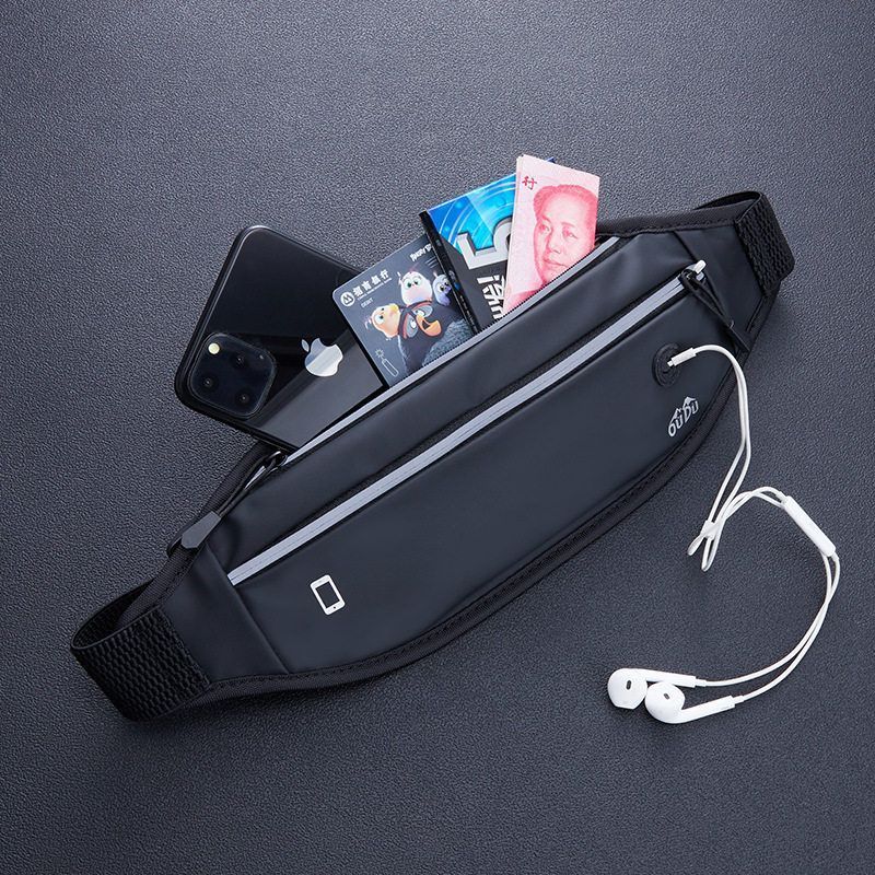 Odu bolsa de cintura esportiva para corrida, bolsa para celular, equipamento ao ar livre, Mini cinto invisível com fone