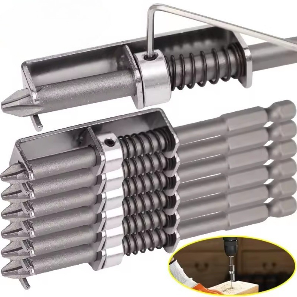 [Quente] Broca De Suporte De Parafuso Com Mola Universal Anti-Queda Chave De Fenda Para Eletricistas Mecânica DIY Ferram