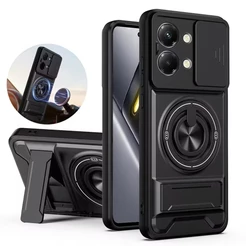 Capa Armadura Para Xiaomi Poco X8 Pro M8 M7 M6 X7 X6 F8 F7 X5 Pro Poco C85 C75 C65 Suporte Magnético Anel Lente Proteger