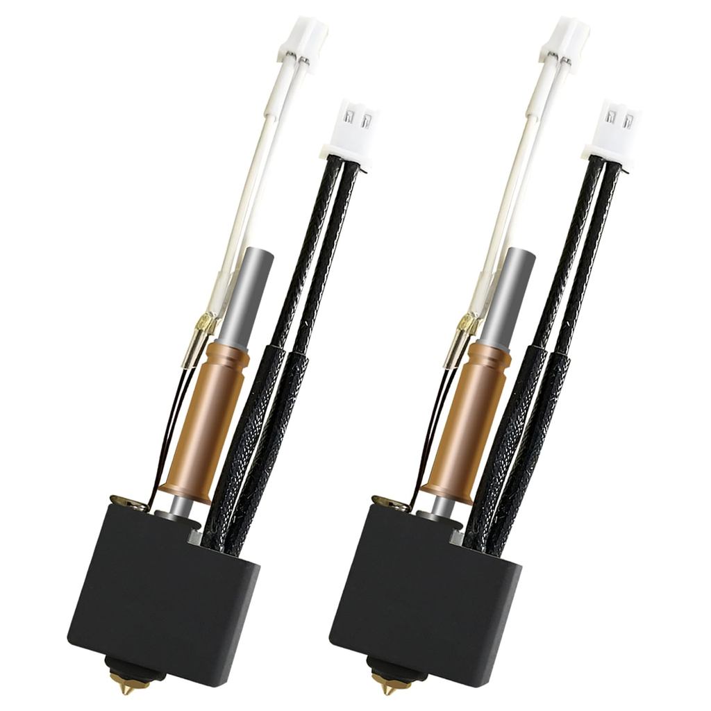 2PCS Hotend para Kobra 3/Kobra 3 V2, Conjunto de Extrusora Hotend, Cabeça de Impressão com Bico, Manga de Silicone, Bloc