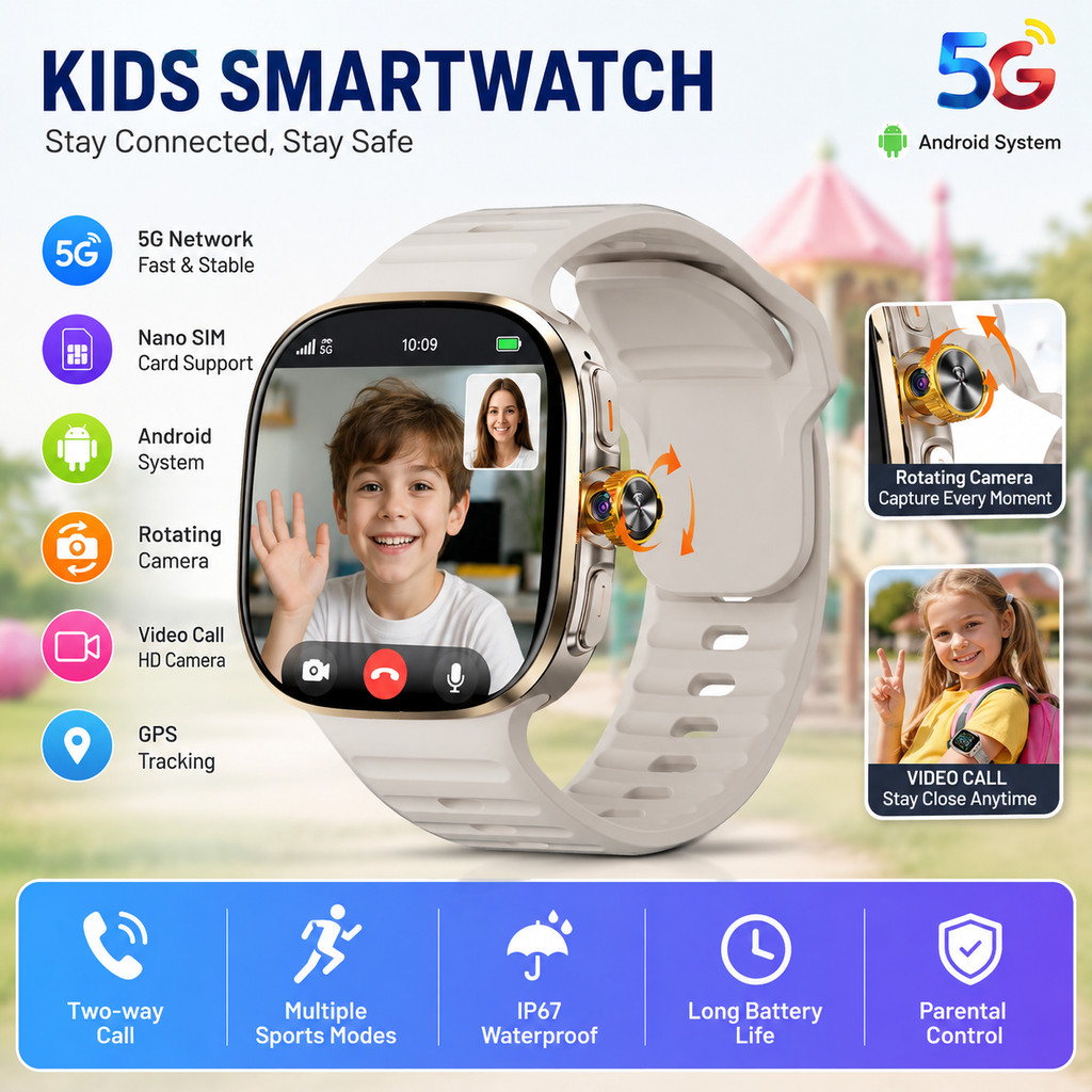Crianças Telefone Smartwatch Sistema Android Tela AMOLED Câmera Moda M99 Relógio Inteligente Para Mulher GPS WIFI NFC Ch