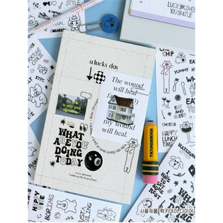 Coreia coreia Wannathis único Graffiti DIY adesivo sem costura manual Material decoração adesivo à prova dwaterproof águ