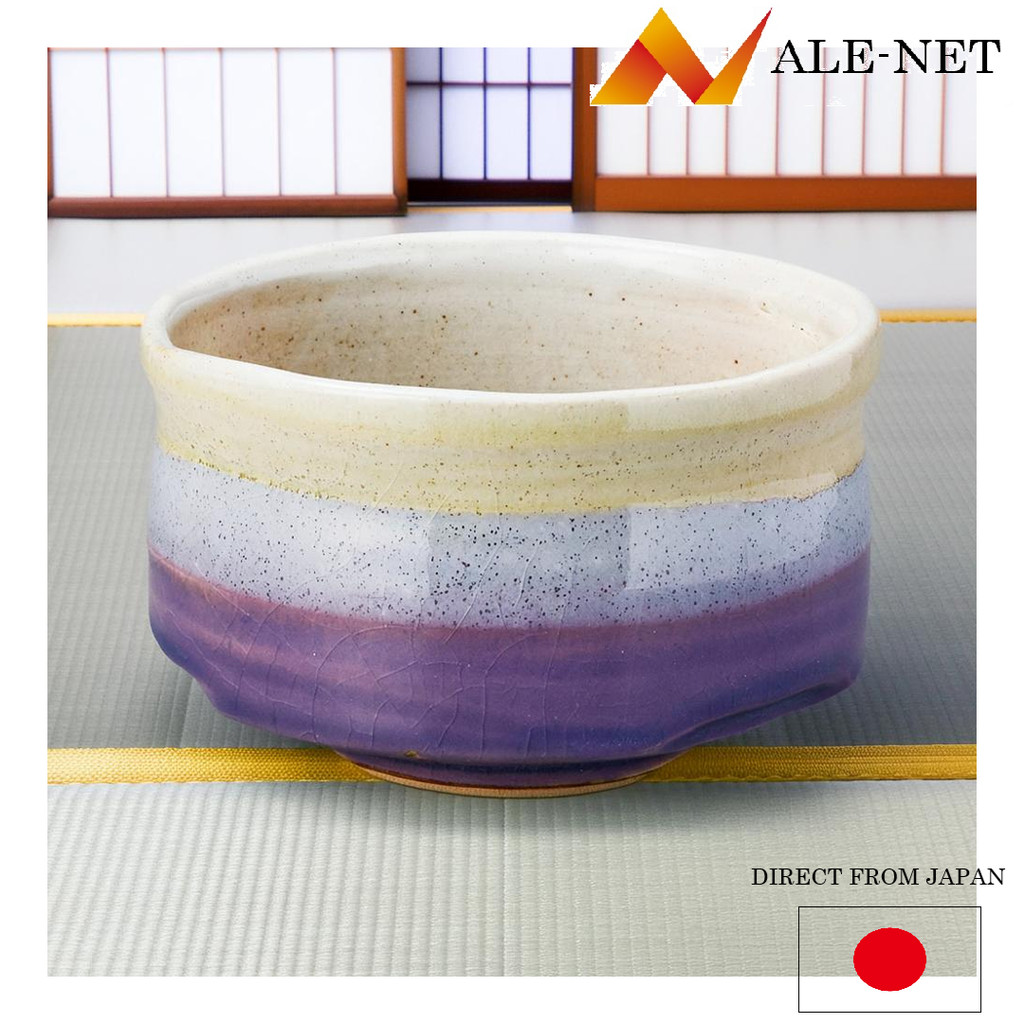 ALE-NET Tigela matcha, tigela matcha íris, utensílios de chá, cerâmica, utensílios Mino, fabricados no Japão 【Direto do Japão】